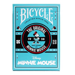 Bicycle Minnie Mouse back design showcases iconic couple for collectible Disney fans