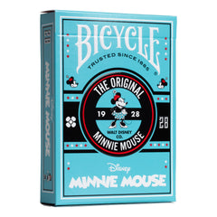 Bicycle Minnie Mouse inspired playing cards front view for family game night