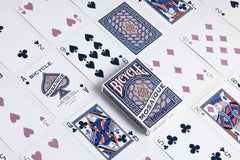 Bicycle Mosaique premium cardstock delivers durable handling and longevity.