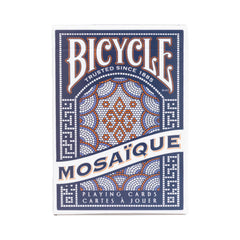 Bicycle Mosaique deck with recolored court cards adds visual variety for performances.