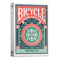 Bicycle Muralis playing cards front tuck holographic foil detail for premium display