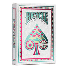 Bicycle Prismatic deck with cold-foil tuck and vibrant design for striking game nights.