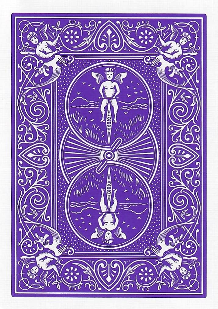 Bicycle Purple Rider Back deck supports standard poker size for versatile play.