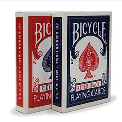 Bicycle Rider Back 808 blue deck offers clear visibility for fast decision-making.