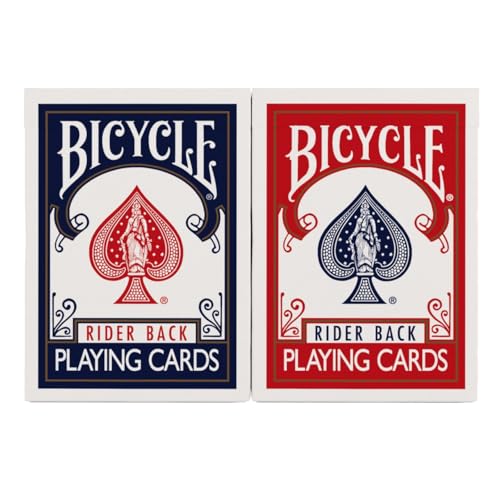 Bicycle Rider Back red deck ready for smooth shuffles and reliable play.
