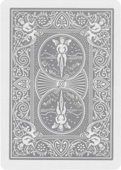 Bicycle Rider Back Silver deck in a fan showing smooth handling.