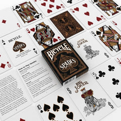 Bicycle Spades deck box featuring iconic branding