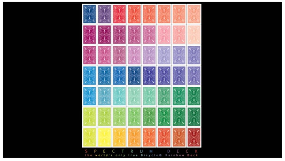 Bicycle Spectrum ace of spades highlights deck identity and collection appeal.