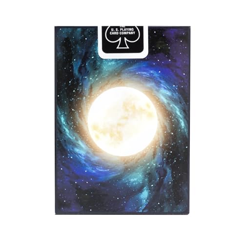 Bicycle Stargazer New Moon blue back design enhances play appeal.
