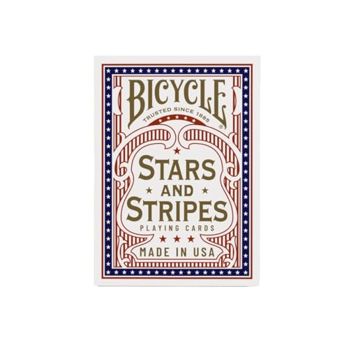 USA flag-inspired card back by Bicycle for festive gatherings