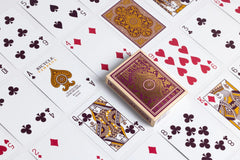 Bicycle Verbena Card Backs with luxe gold and purple tones
