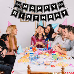 BIEUFBJI birthday banner creates a reusable backdrop for future celebrations.