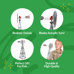 Big Country Toys Aermotor windmill close-up shows lifelike plastic texture