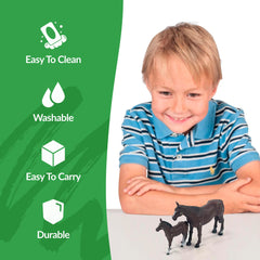 Big Country Toys mare and colt set side view to spark imaginative ranch scenes