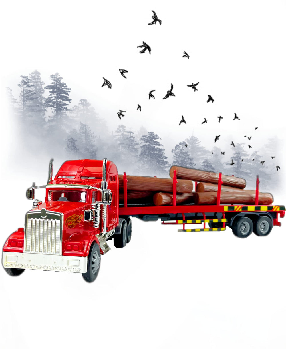 Big Daddy Big Rig side view showing rugged, durable toy truck design for active play