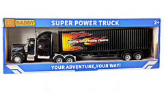 Big Daddy heavy-duty tractor trailer kickstand in action aids unloading stability.