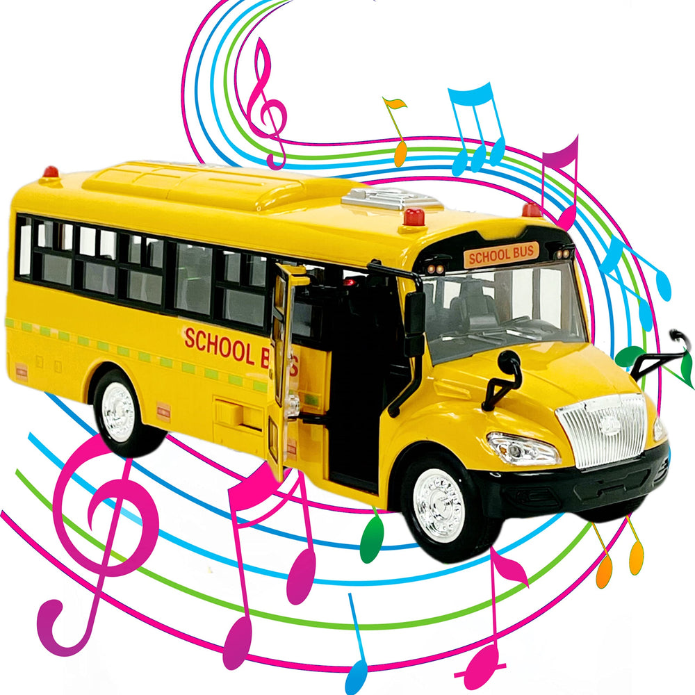 Big Daddy bus plays Wheels on the Bus and ABCs.