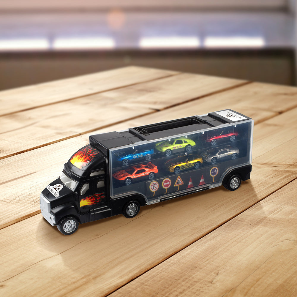 Big Mo's Toys durable plastic truck stands up to rough play