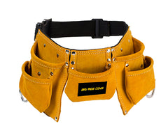 Big Mo's Toys Tool Belt front view with pockets for pretend play organization