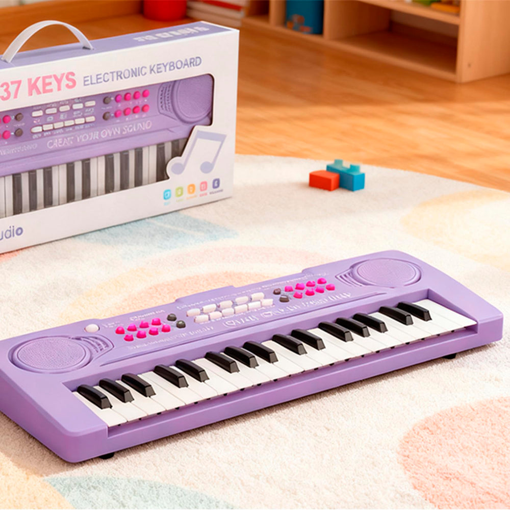 BIGFUN multifunction keyboard piano showing varied sound options for learning