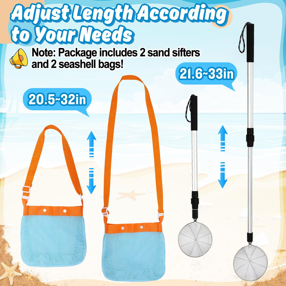 Biggun two-pack beach treasure tools set for family outings on the sand.