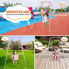 Bighaki808 pink 3-in-1 swing as a delightful kids' gift