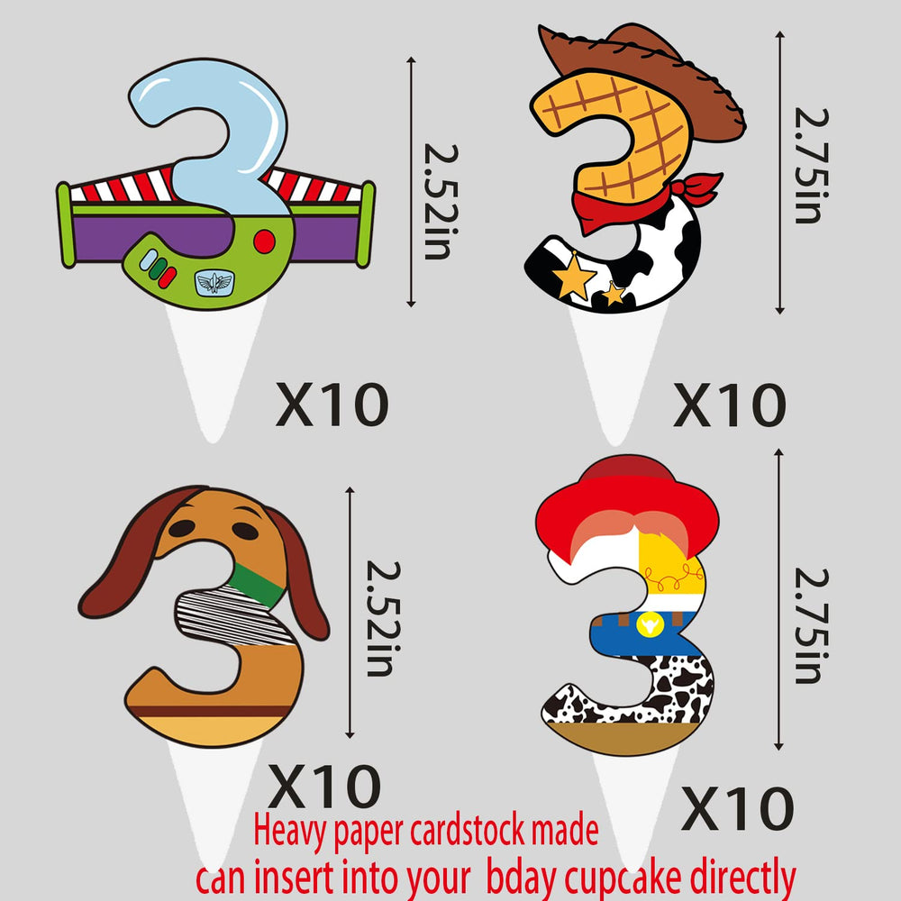 BIGKEOKI colorful characters cupcake toppers elevate dessert presentation.