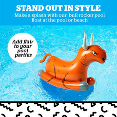 BigMouth Inc bull rocker inflated design shown in action for stable rides.