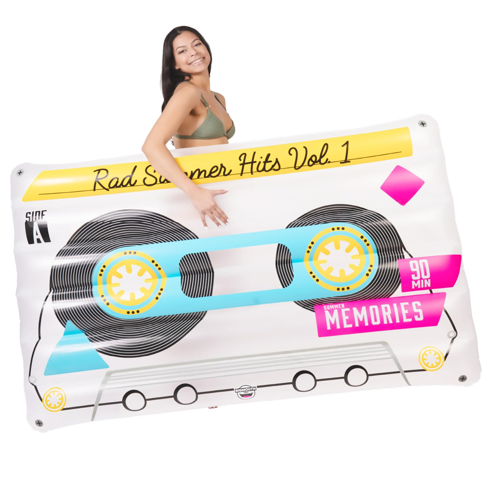 BigMouth Inc giant cassette tape pool float ideal for epic pool parties.