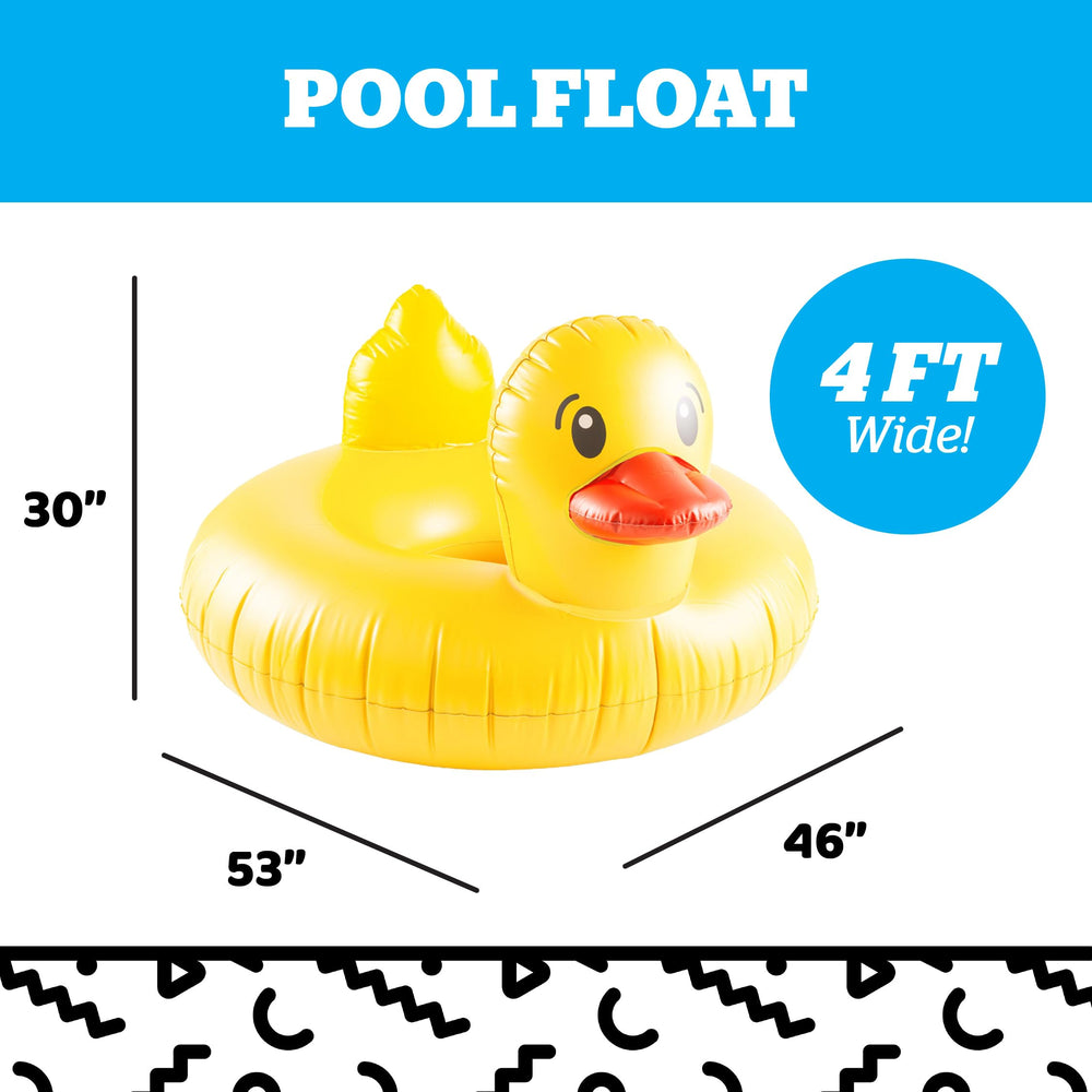 BigMouth Inc giant duck pool float offers ample space for all.