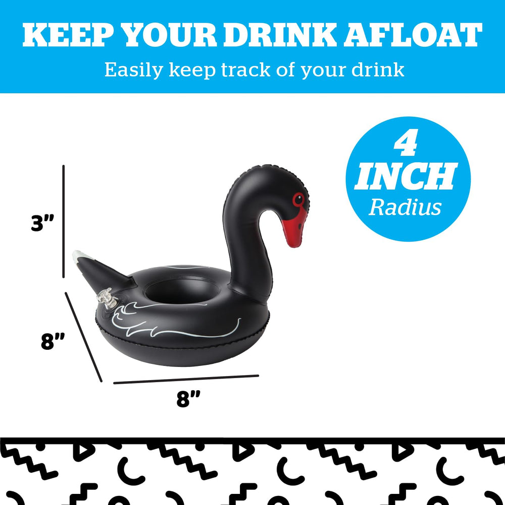 BigMouth Inc white swan drink holder keeps cups afloat during pool time