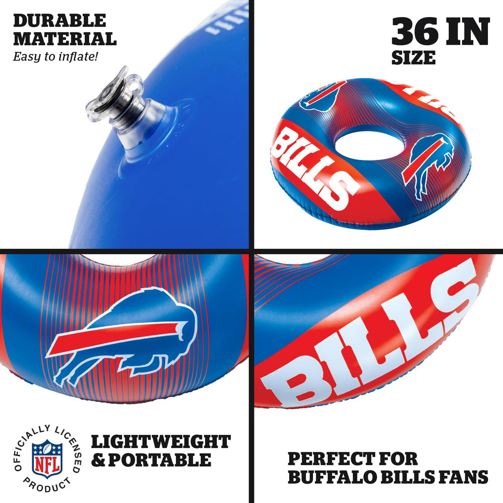Tailgate-ready BigMouth NFL pool float for outdoor game-day celebrations.