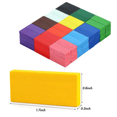 BigOtters Dominos with safe water-based paint for bright colors