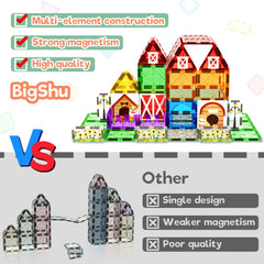 BigShu animal set tiles inspire storytelling and cooperative play among kids.