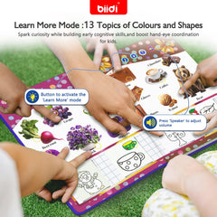 Biidi erase-cap for coloring surface makes reuse easy and mess-free.