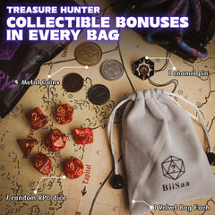 BiiSaa velvet dice pouch closeup demonstrates premium storage and organization