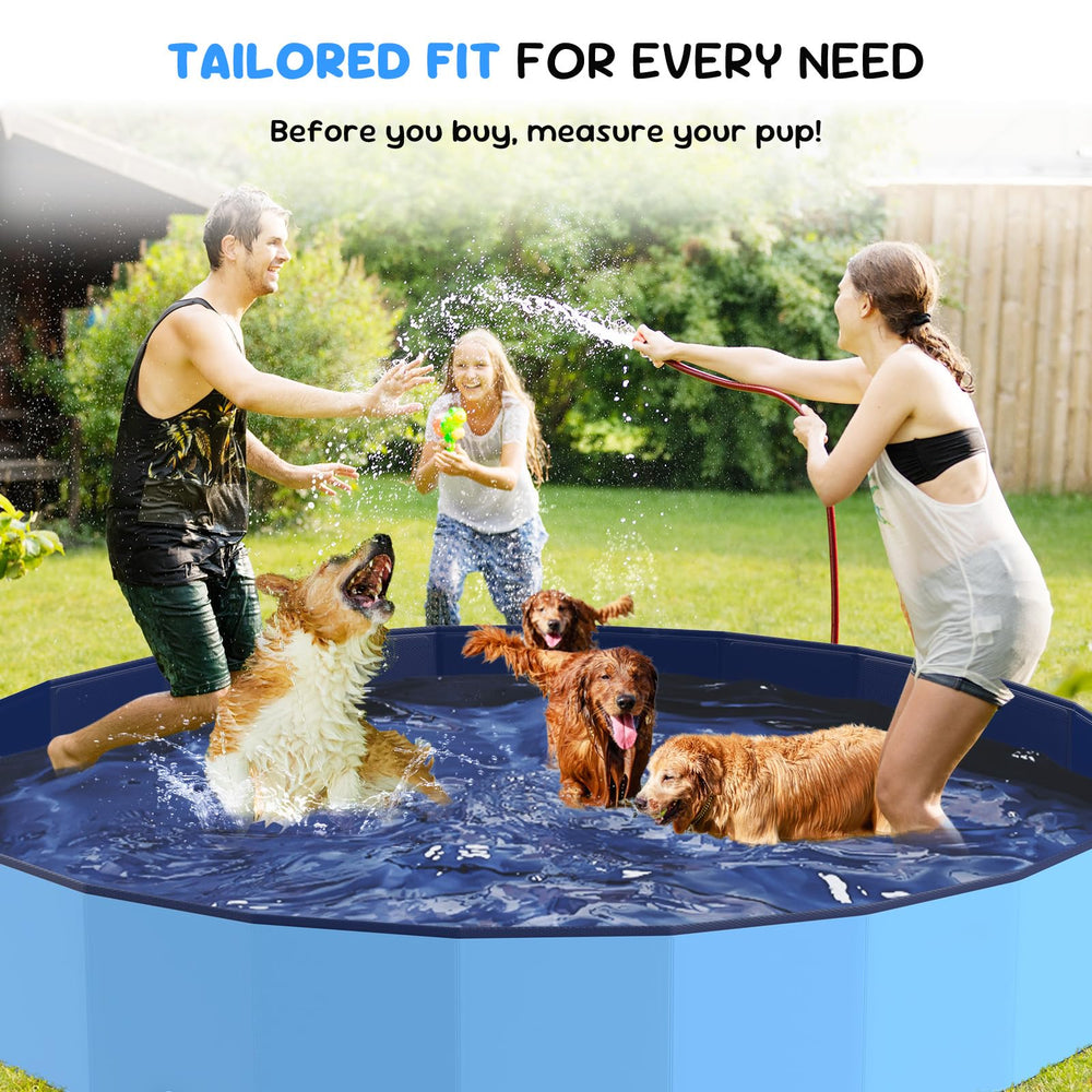 Bilibara backyard water park setup with slides and tables for fun
