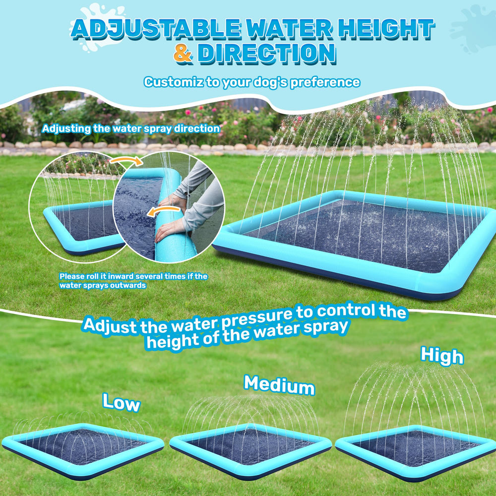 Bilibara foldable splash pad stores neatly when not in use