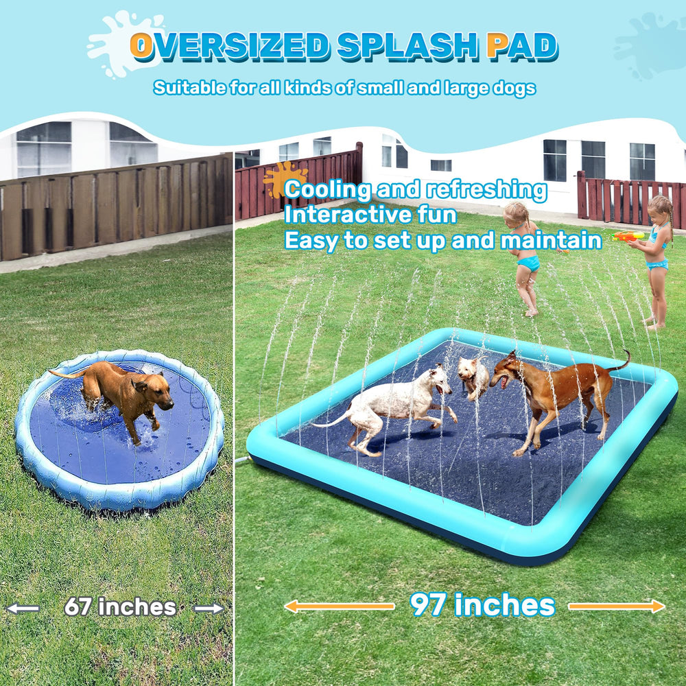 Bilibara splash pad designed for toddlers ages 1-3 for supervised splashing.