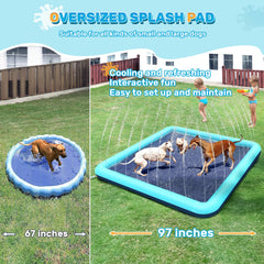 Bilibara splash pad designed for toddlers ages 1-3 for supervised splashing.