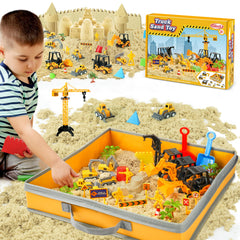 The Billeeit foldable sandbox provides a compact indoor play area.