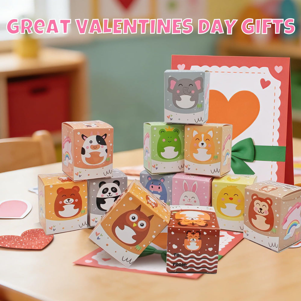 BillMOSS valentine box showing pun note on the animal perfect classroom gift