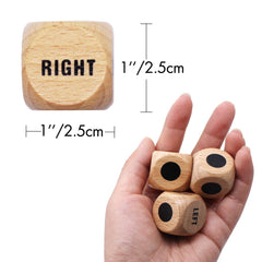 Bilywey beech wood dice emphasize durable construction for repeated play