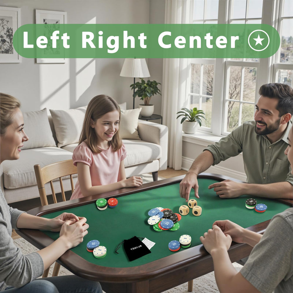 Bilywey three-dice signs Left Center Right Dot for quick rounds