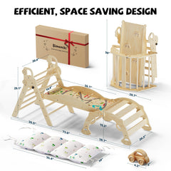Rocking and balancing modes promote balance awareness and motor control.