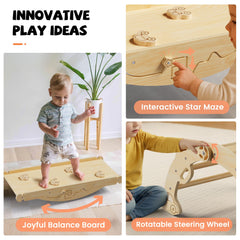 Star maze and interactive features support imaginative exploration.