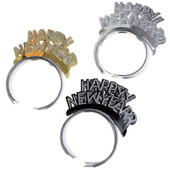 BinaryABC Happy New Year headband hoop design is easy for kids to wear