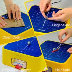 BinfeiMart LED dust drawer view illustrates real-time debris tracking