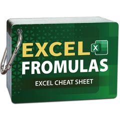 Bingbrofam Excel formulas flash cards cover for quick study on the go.