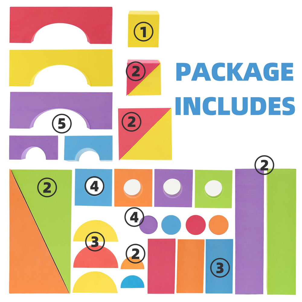 Bingyouth gift-ready foam blocks ideal for educational presents.